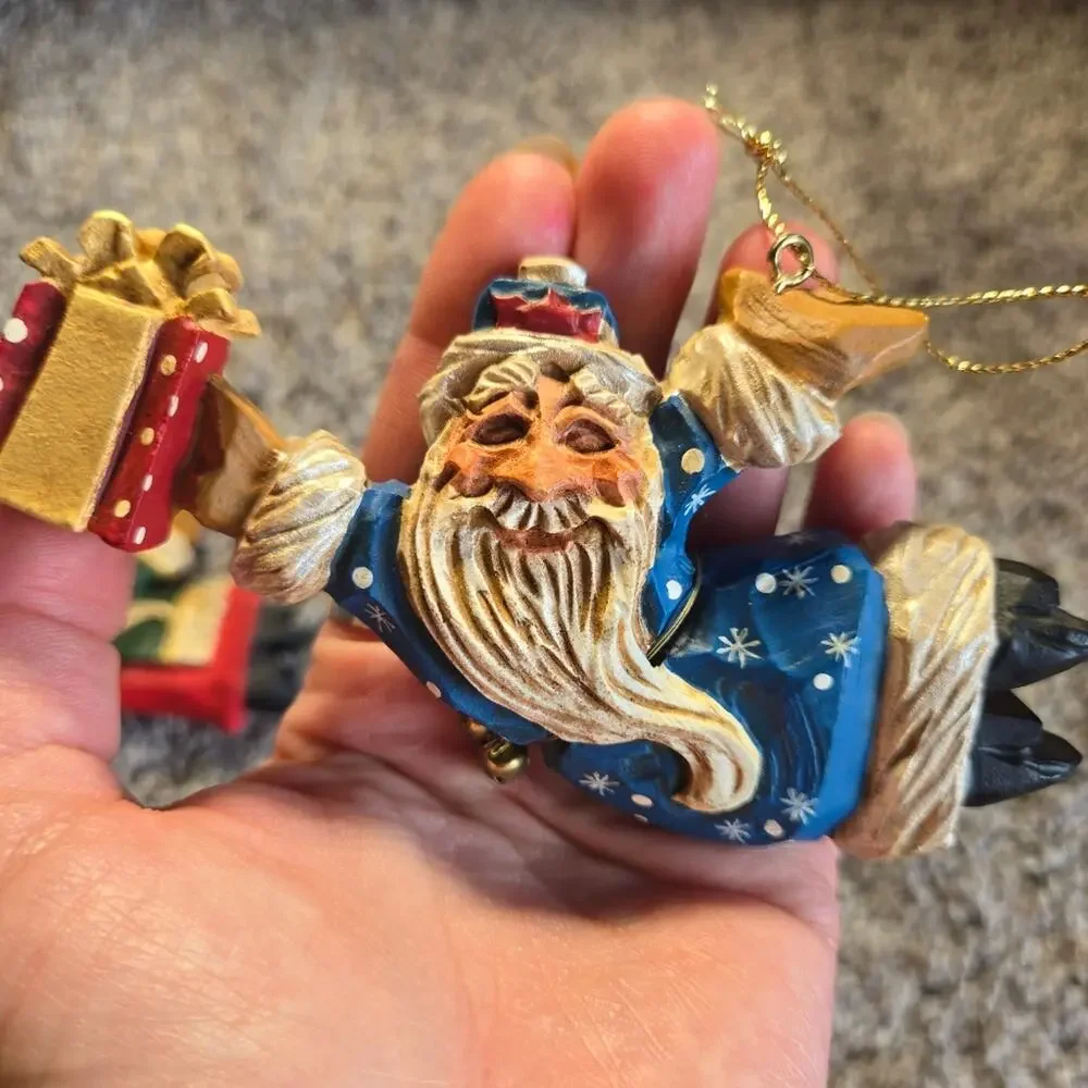 David Frykman Santa Christmas Ornaments. Lot Of‎ 2